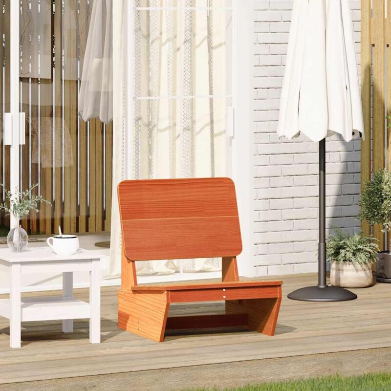 Vidaxl - Garden Chair Wax Brown 60x64x70.5 Cm Solid Wood Pine