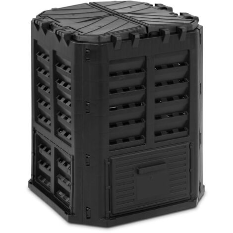 HILLVERT Garden Compost Bin Garden Composter Outdoor Compost Bin Plastic 360L