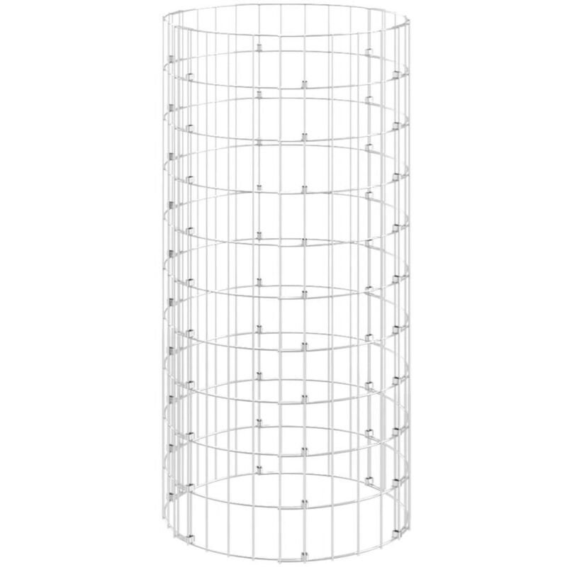 Garden Composter Ø50x100 Cm Galvanised Steel Vidaxl