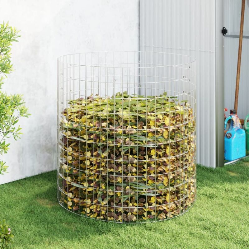 Garden Composter Ø100x100 Cm Galvanised Steel Vidaxl