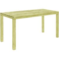 Garden Dining Table 150x75.5x77 cm FSC Impregnated Pinewood