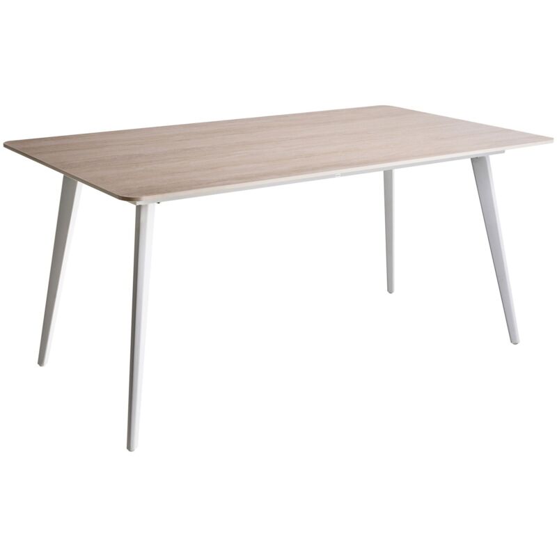 Beliani Garden Dining Table Travertine Effect Sintered Stone Top Iron Frame Uv Water Rust Resistant Outdoor Indoor Dining Room Patio Modern Style Rodallo