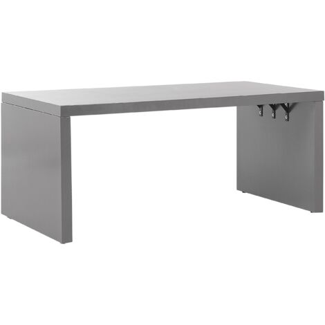 Garden Dining Table TARANTO 180 cm 90 cm Concrete Grey