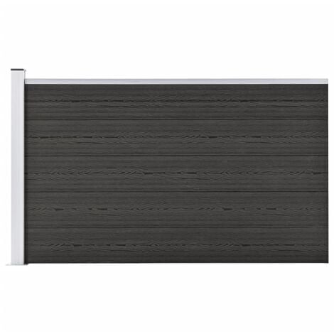 Garden Fence WPC 175x105 cm Grey vidaXL