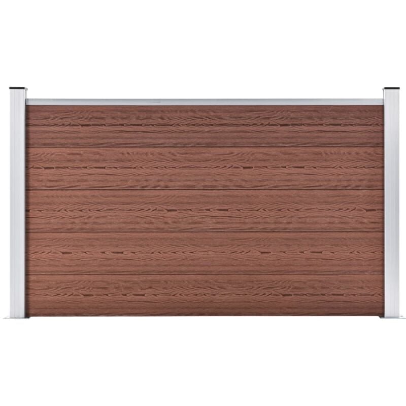 Garden Fence WPC 180x105 cm Brown vidaXL