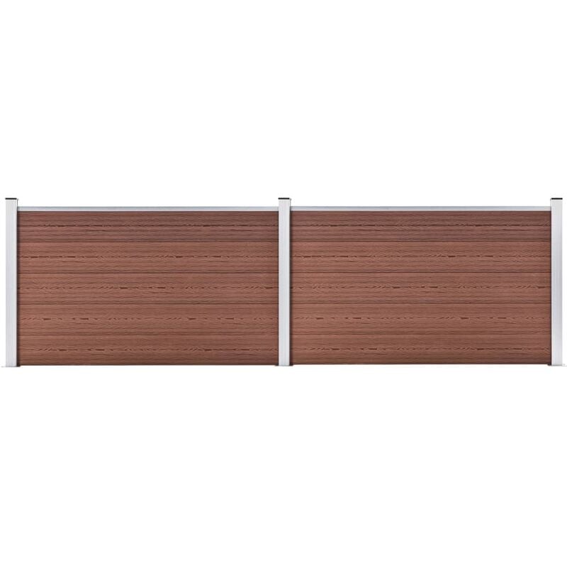 Vidaxl - Garden Fence wpc 353x106 cm Brown