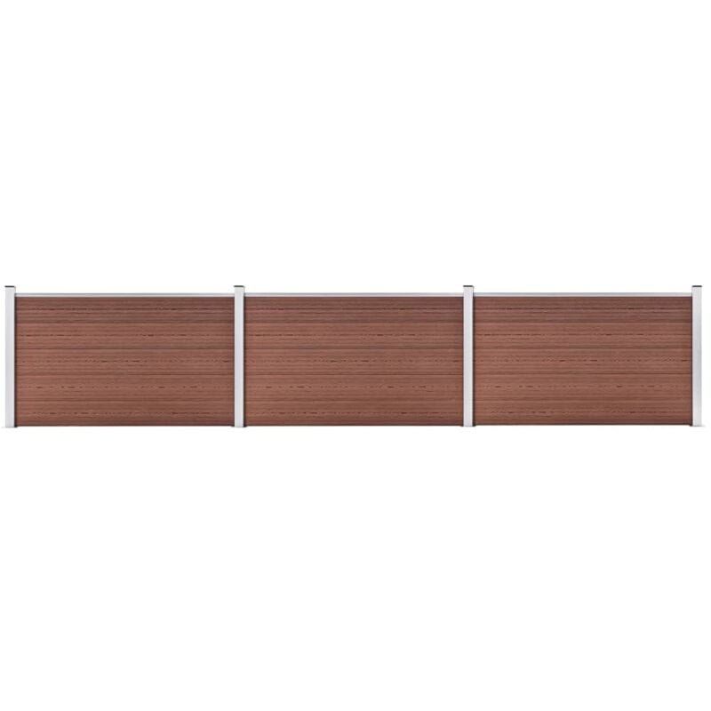 Vidaxl - Garden Fence wpc 526x106 cm Brown