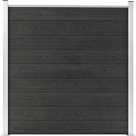 Garden Fence，Boundary Fence WPC 180x186 cm Grey VSVS735661