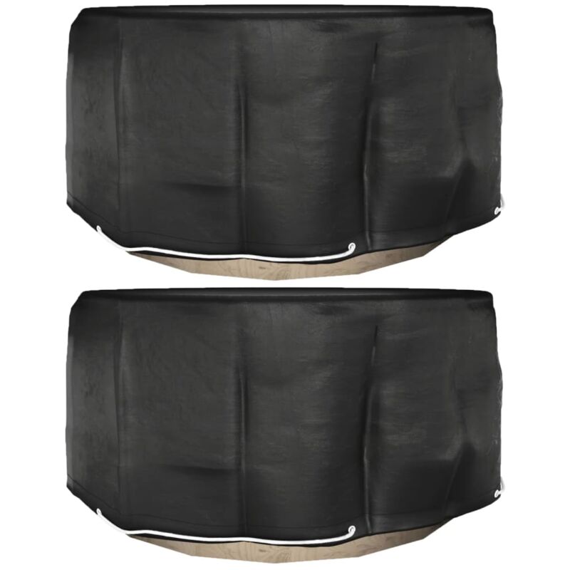 Garden Furniture Covers 2 Pcs 10 Eyelets Ø230x90 Cm Round Vidaxl