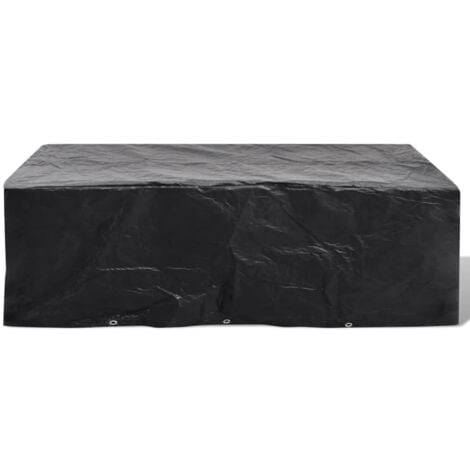Garden Furniture Cover 8 Person Poly Rattan Set 10 Eyelets 300x140cm