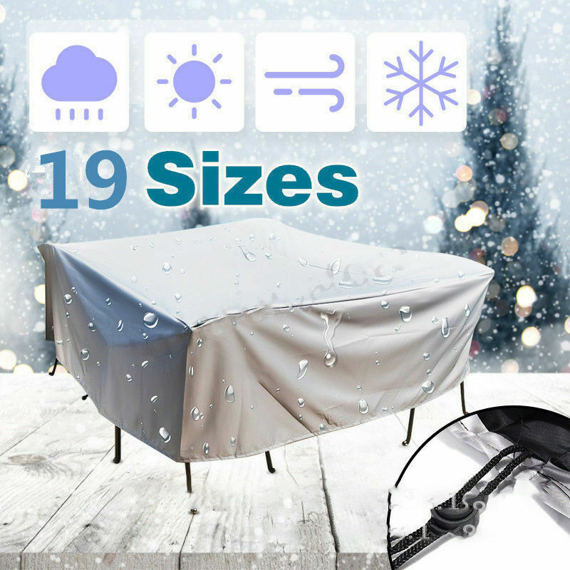 Garden Furniture Covers, Rectangular/Square Patio Table Cover, Waterproof, Anti-Uv, Upgraded, Tear Resistant 210D Oxford Outdoor Patio Furniture