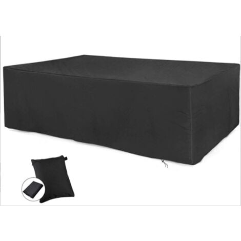 Garden Furniture Covers , Rectangular/Square Waterproof, Anti-UV, 210D Oxford Fabric Cover Black 12312374CM