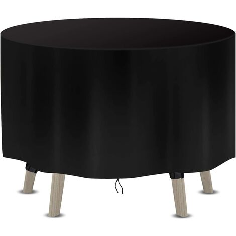main image of "Garden Furniture Covers Waterproof, Round Patio Furniture Set Covers 210D Heavy Duty Oxford Fabric UV Resistant Protective Covers for Table Chair Outdoor-128 * 71cm"