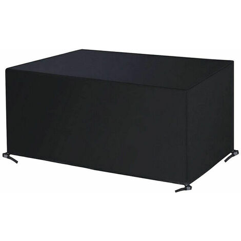 Garden Furniture Seat Cover Waterproof Garden Table and Chair Cover Garden Furniture Furniture Outdoor Garden Protection Garden Furniture 420D Oxford Fabric (22511682cm)-Black