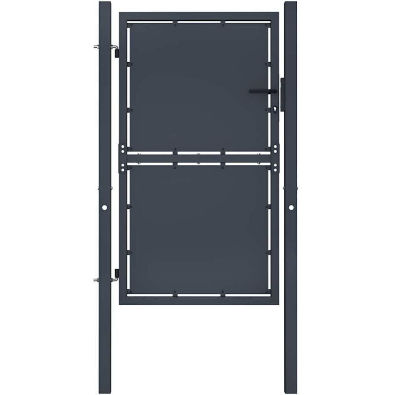 Garden Gate Steel 100x175 Cm Anthracite Vidaxl