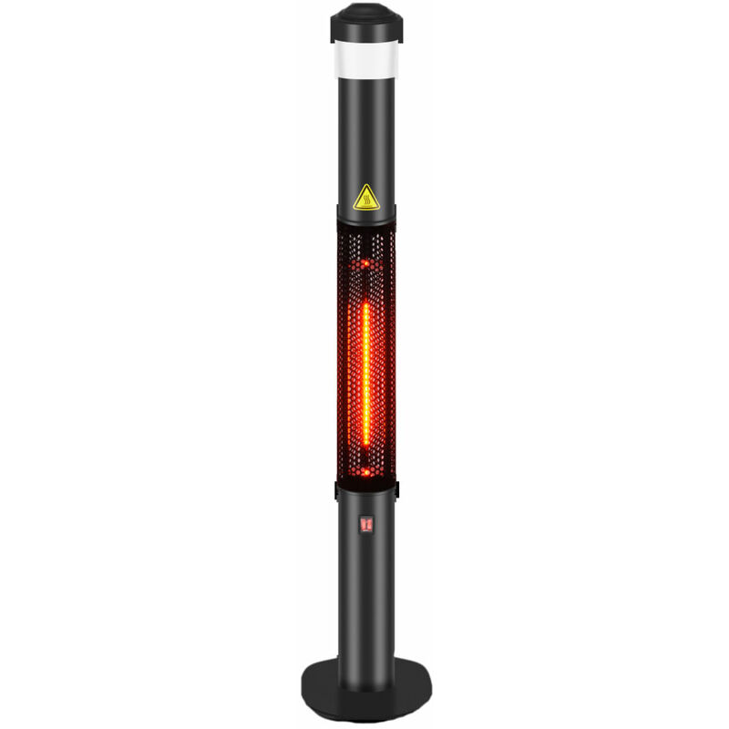 Image of Garden Glow Patio Electric Heater with led light and bluetooth speaker