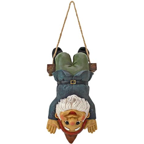 Garden Gnome Statue - Alfie Acrobat Swinging Gnome - Outdoor Garden Gnomes - Statue Divertente Prato Gnome