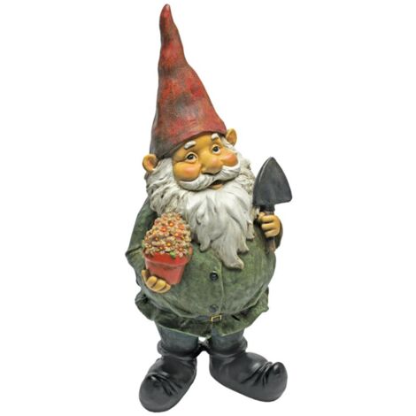 Garden Gnome Statue - Dagoberto con i regali Garden Gnome - Prato Gnome