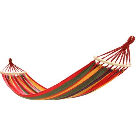Garden Hanging Hammock 190 x 150 cm Portable Canvas Ultralight Travel Hammock Outdoor Camping Hammock Max Load 600 kg with Carry Bag Suitable for Beaches and Hiking