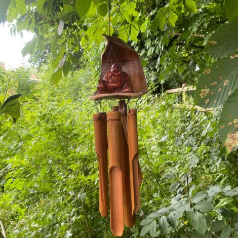 Garden Happy Buddha Wind Chime - L7 x W30 x H50 cm