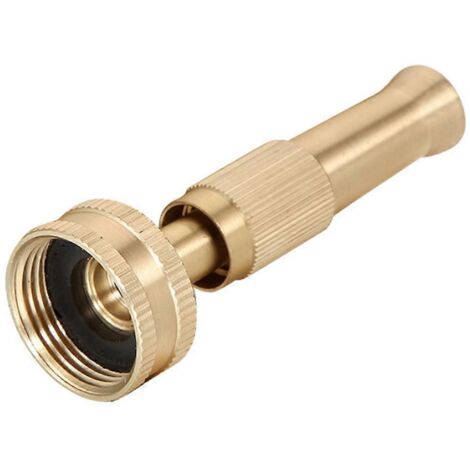 Garden Hose Nozzle High Pressure Spray Water Tool 5Pcs Copper Set