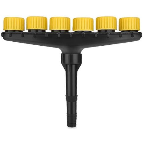 Garden Hose Nozzle Set with Adjustable Spray Pattern for Irrigation and Misting, Fits 1 and 1.2 Inch Hoses