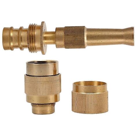 Garden Hose Pressure Washer Brass Nozzle Adjustable 5Pcs for Water