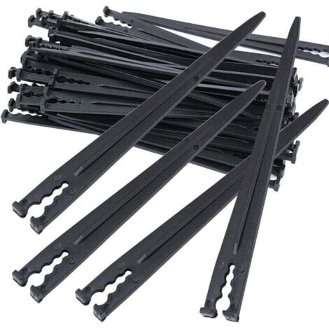 Garden hose supports, pack of 50, for 4/7 or 3/5 inch garden hoses, hose clamps
