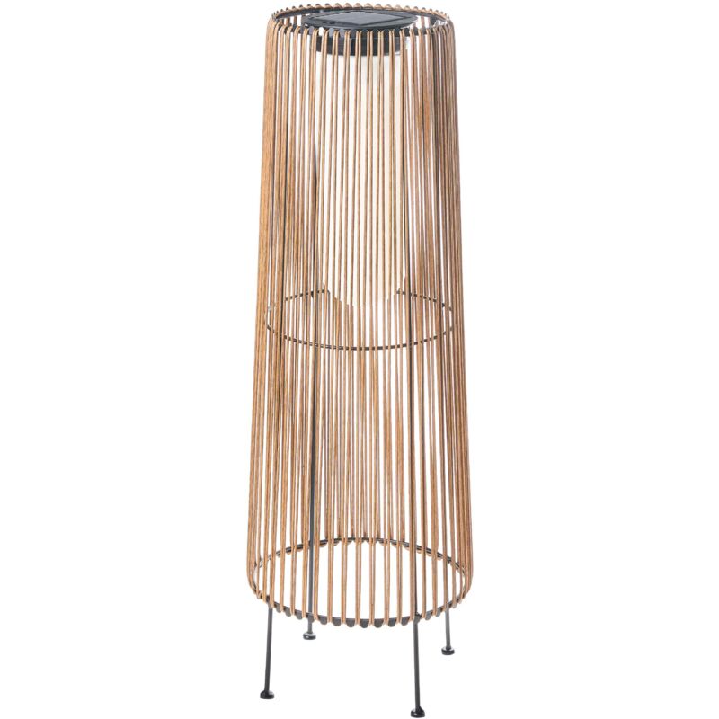 Image of Garden Large Solar Lantern Natural Synthetic&hellip;