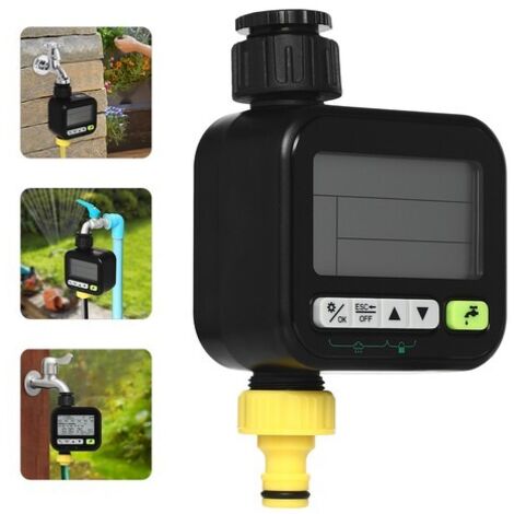 Garden Lawn Water Timer W/Child Lock Automatic Watering Controller Water Timer