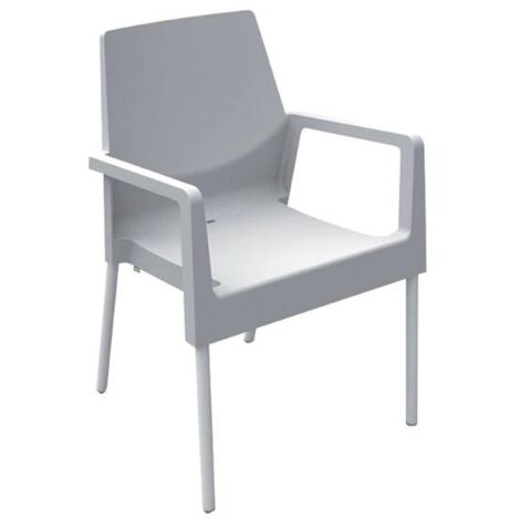 GARDEN LIFE sillon resina aluminio blanco 8310b , Sillón resina aluminio blancoPatas de aluminio y asiento de resinaApilableAlta calidadFácil limpiezaIdeal para