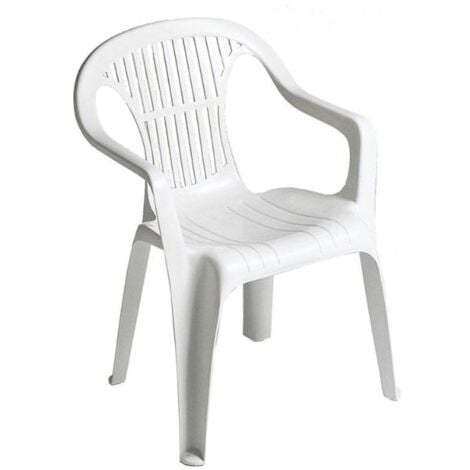 GARDEN LIFE sillon resina blanco 8103 , Sillón resina 8103/4 blanco. -Marca: Garden Life. -Silla resina monoblock respaldo bajo blanco. -Material: Resina. -Color : Blanco. -Medidas