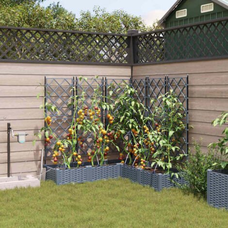 Garden Light grey 120 x 120 x 126 cm Steel vidaXL