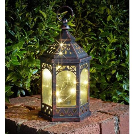 Garden Lights, Fairy Lanterns, LED Outdoor Fairy Lights, Hanging Lantern for Garden, Courtyard, Wedding, Party, Bar, Caf� or Christmas (Battery Operated � Firefly Maroc)