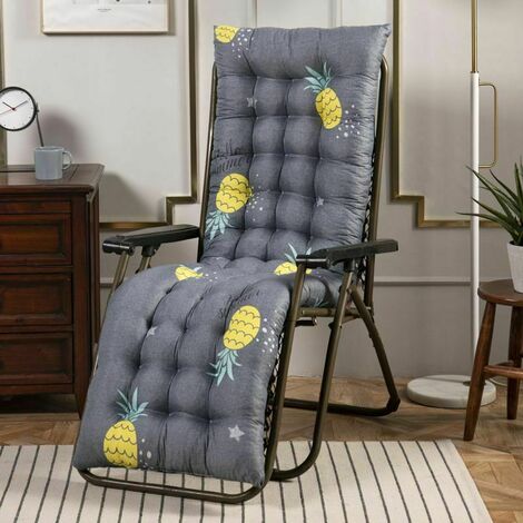 main image of "Garden lounge chair lounger cushion long cushion solid solid thicken foldable swivel chair cushion lounge chair sofa seat cushion (type A 155x48x8cm)"
