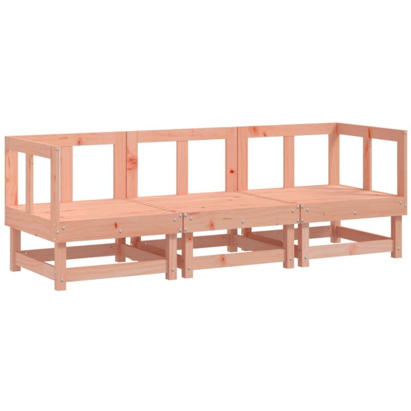 3 Piece Garden Lounge Set Solid Wood Douglas Vidaxl