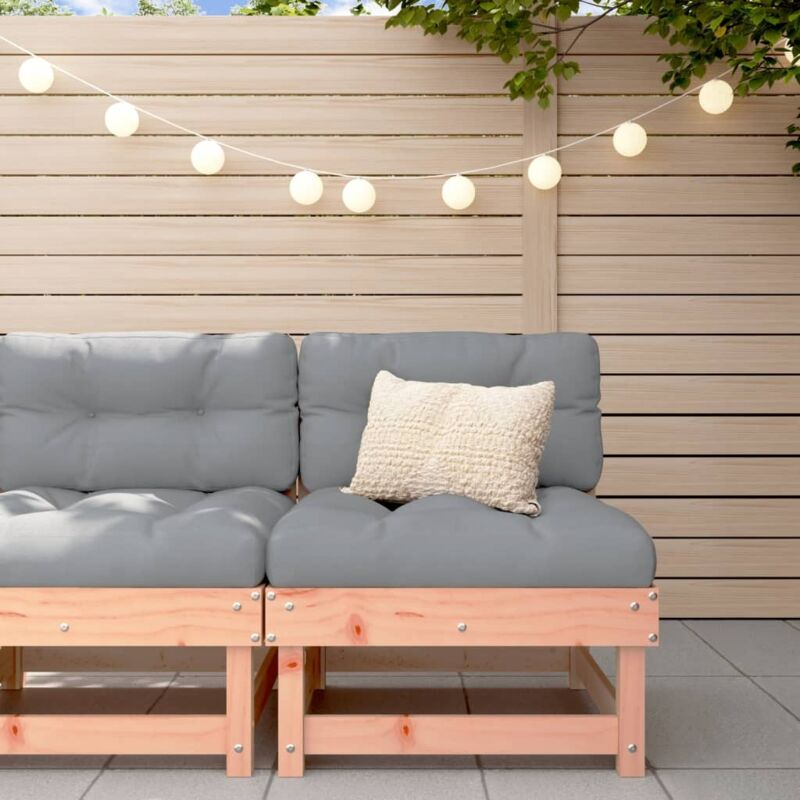 Garden Middle Sofa Solid Wood Douglas Vidaxl