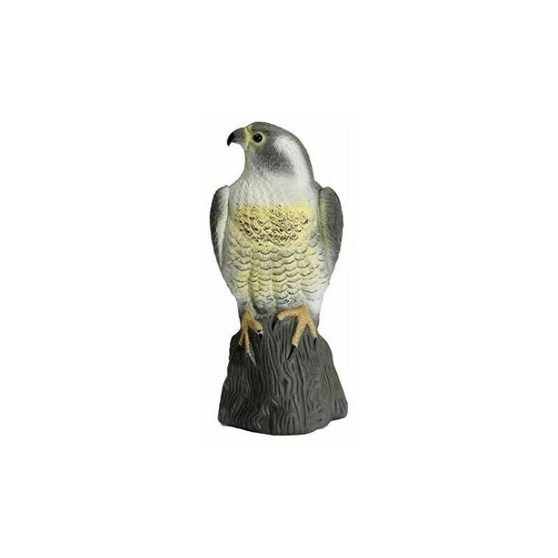 Garden Mile Grand leurre de faucon réaliste dissuasif pour oiseaux réaliste complet oiseau de proie lutte antiparasitaire Statue de jardin réaliste