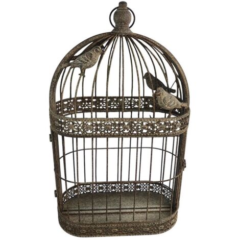 Garden Mirror Cage - Metal - L10 x W34 x H60 cm