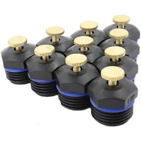 Garden Misting Nozzles, Adjustable Garden Lawn Water Spray Misting Nozzle For Agricultural Lawn Watering, Durable Brass & Plastic Constructi