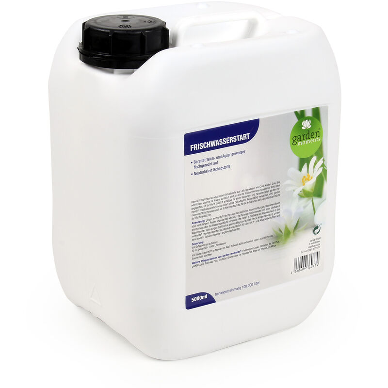 

garden moments Anti Contaminantes 5000ml, tratamiento neutralizador para 100000l de agua de estanque