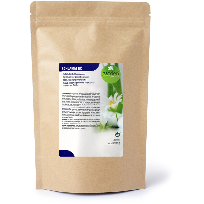 

garden moments Anti Lodo 500g para 10000l de agua de estanque, ajusta el equilibrio biológico