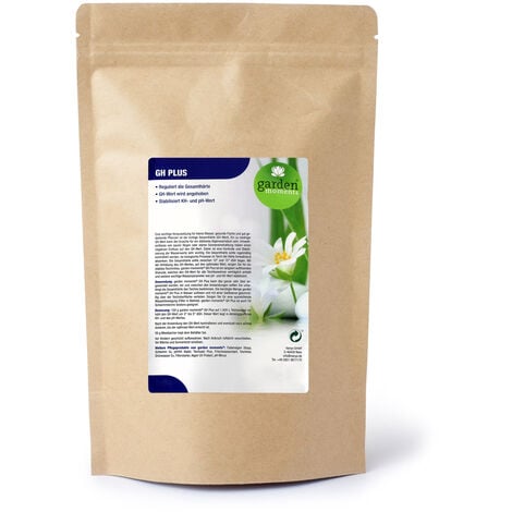 garden moments GH Plus 500g, incrementador de la dureza total, para 5000l de agua de estanque