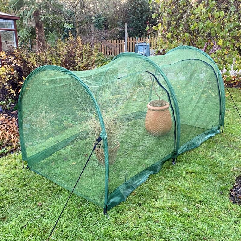 Pro Gro' Net Grow Tunnel Cloche & Plant Cover – 2m long x 1m wide x 1m high