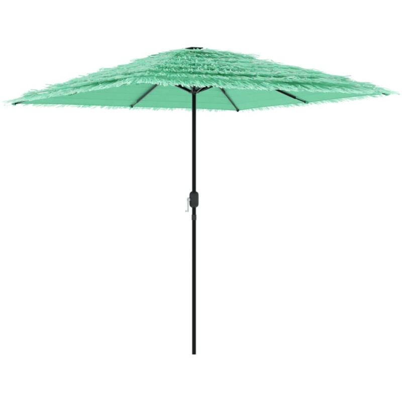 Garden Parasol With Steel Pole Green 248x248x248 Cm Vidaxl
