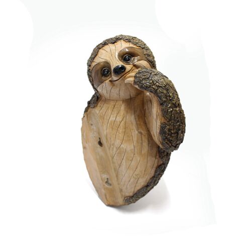 Garden Peeker Sloth Sculptures Lovely Innovative Simulation Resin Waterproof Lasting Tree Hugger Peeker Statue