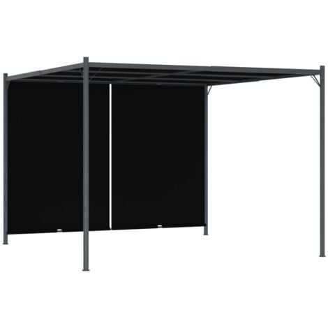 Garden Pergola with Retractable Roof 3x3 m Anthracite VSVS2153140
