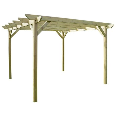 Garden Pergola - Wood - L180 x W480 x H270 cm - Light Green