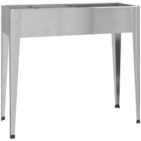 Garden Planter 100.5x40.5x90 cm Galvanised Steel vidaXL