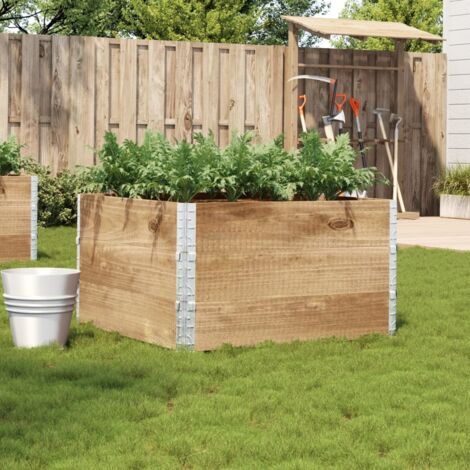 Garden Planter 100x100 cm Solid Wood Pine vidaXL